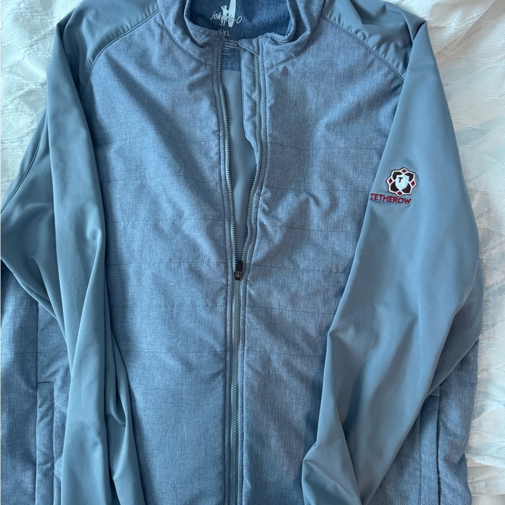 johnnie-O Grey Jacket Full-Length Zipper